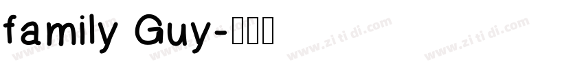 family Guy字体转换